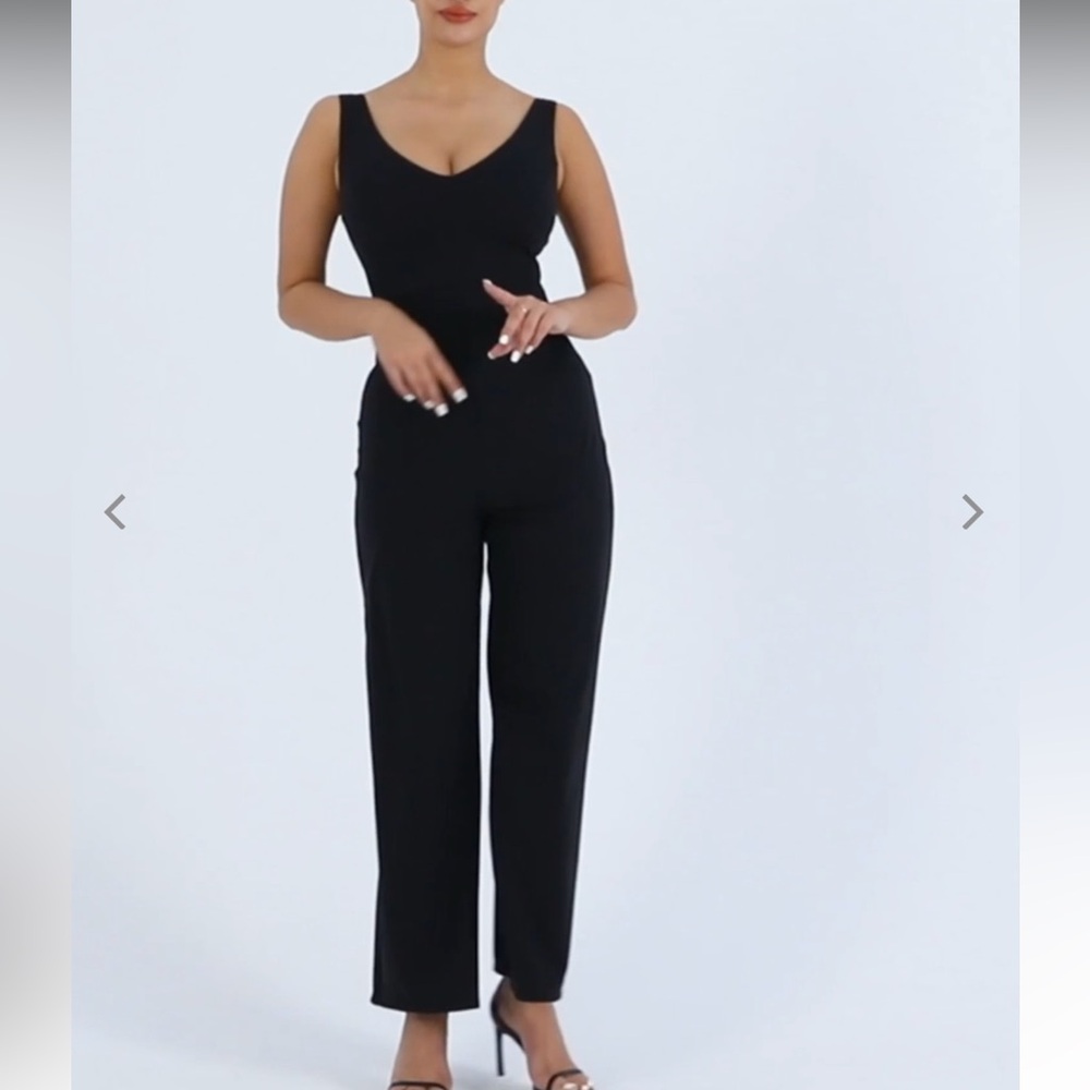 popilush Shapewear Slimming Wide-Leg Jumpsuit - Picture 2 of 12